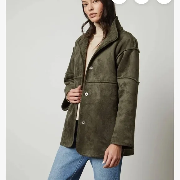 Velvet by Graham & Spencer Albany Reversible Faux Shearling Jacket Size XS - Picture 2 of 11